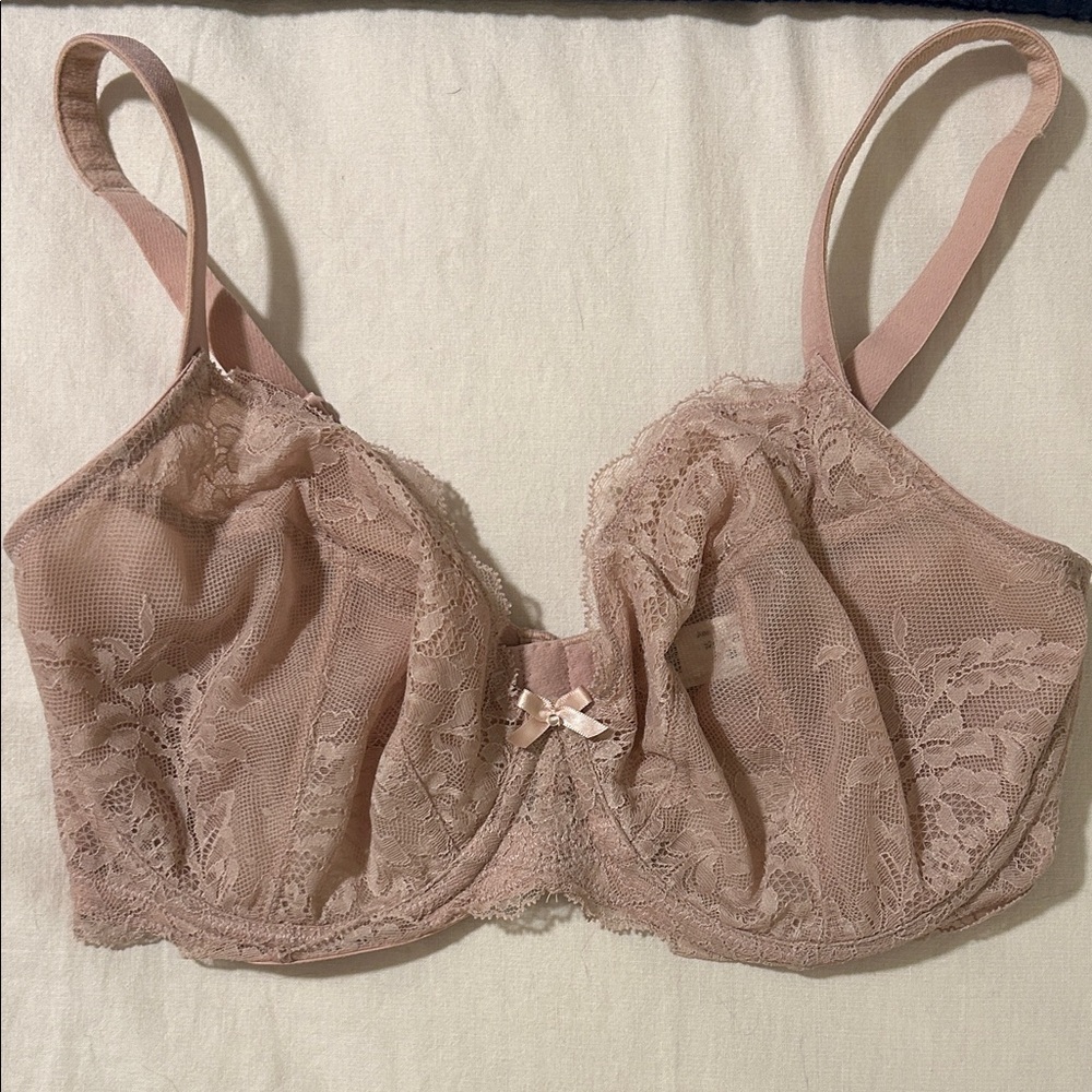 Panache Lace Underwire Bra in Soft Pink